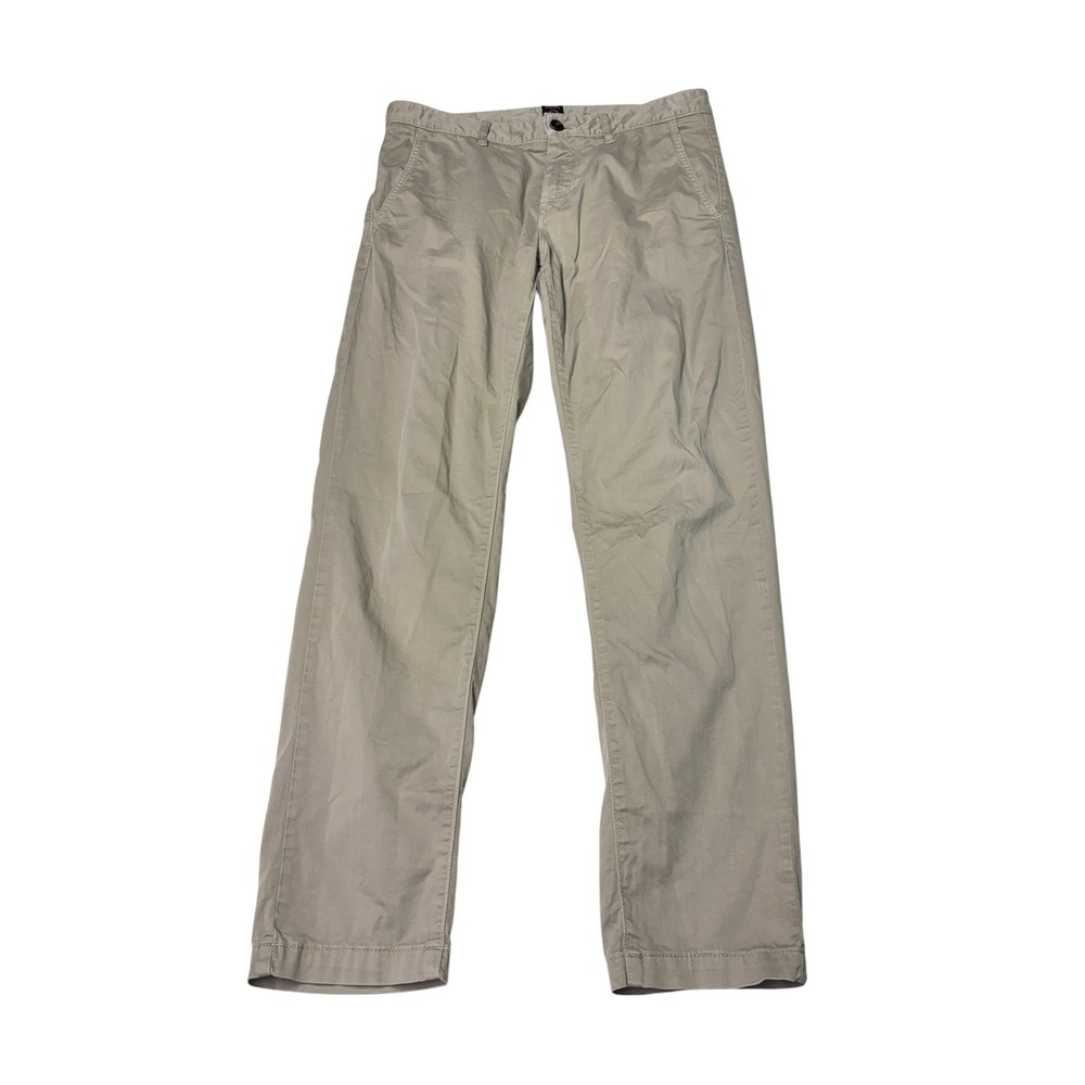 Hugo Boss Schino Taber Tapered Fit Chinos Beige Khaki 33x32 Mens Pants